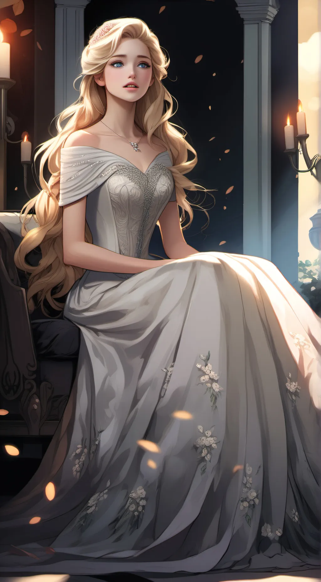 ai character: Estrella Redgrave  background