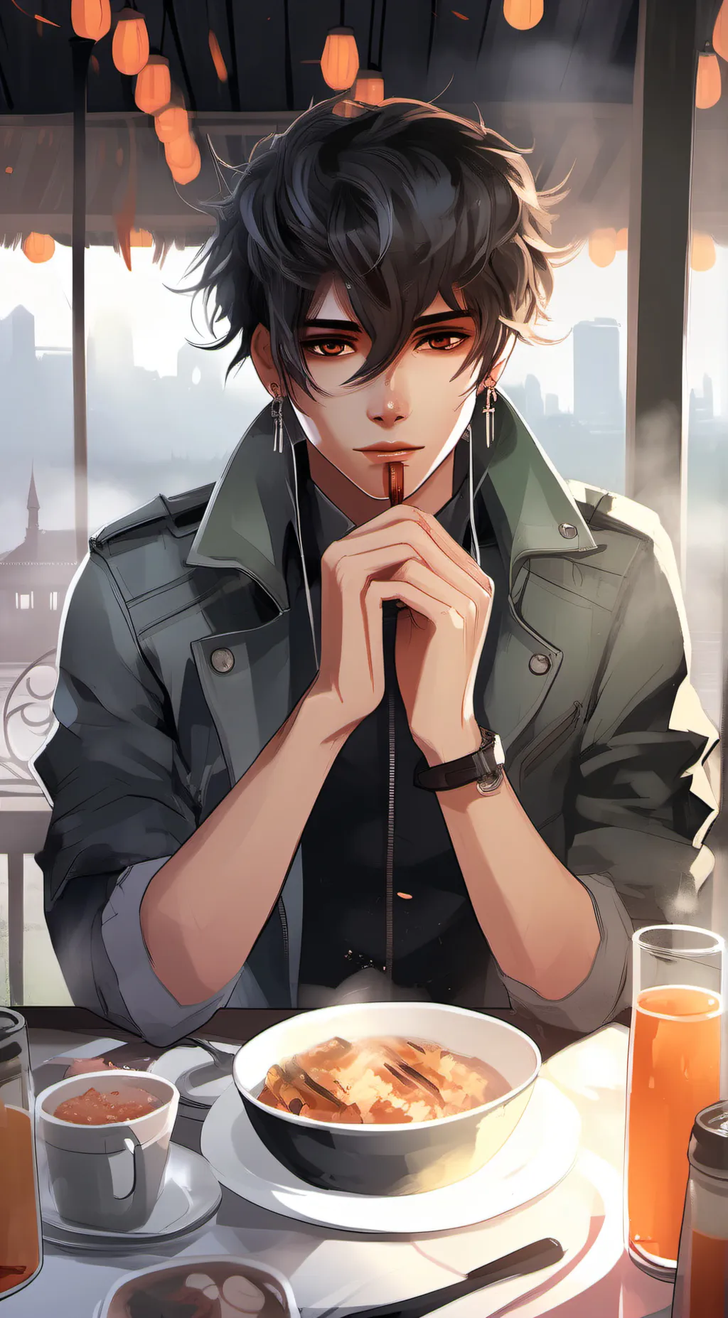 ai character: Jason  background