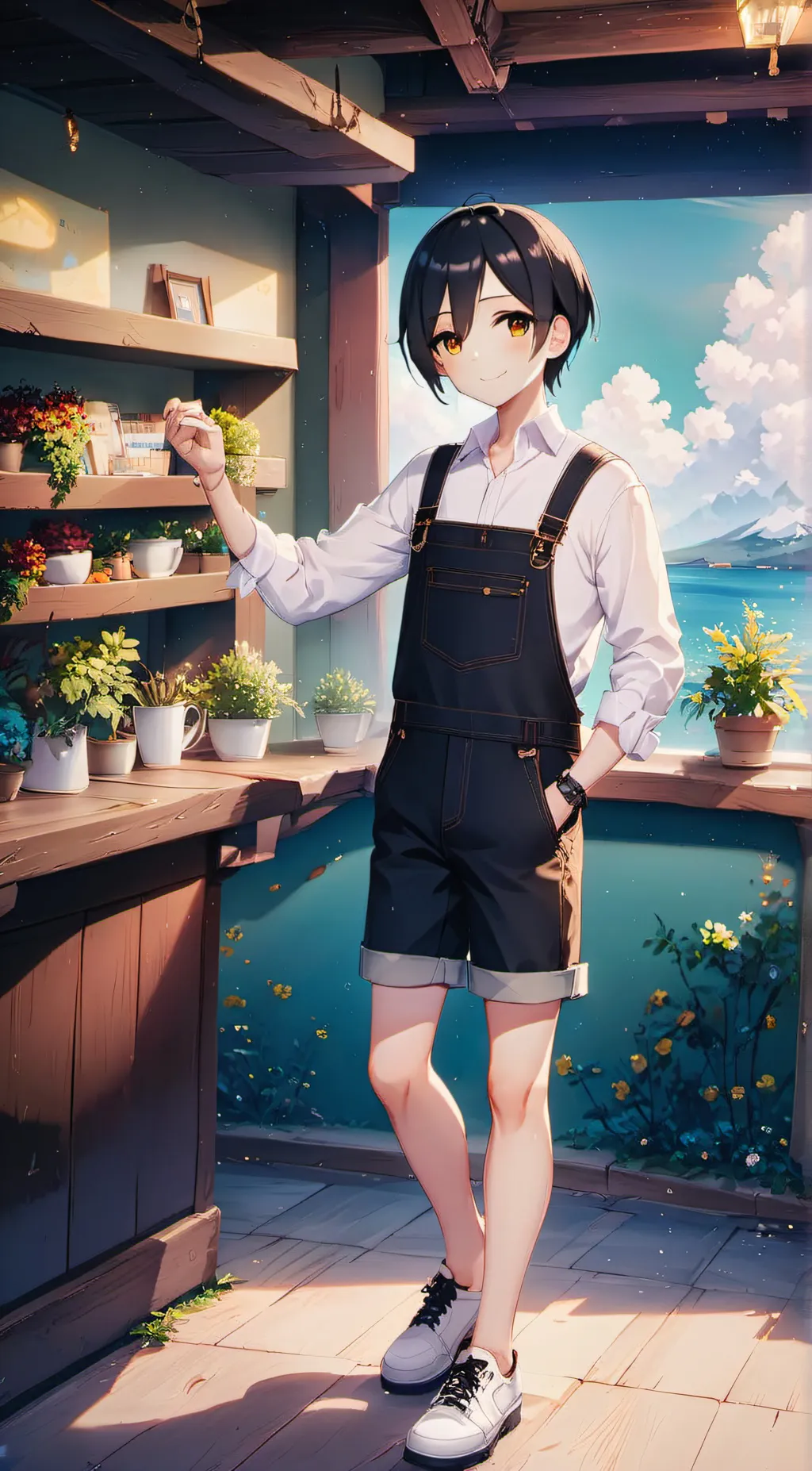 ai character: Kaiousei Nasu  background