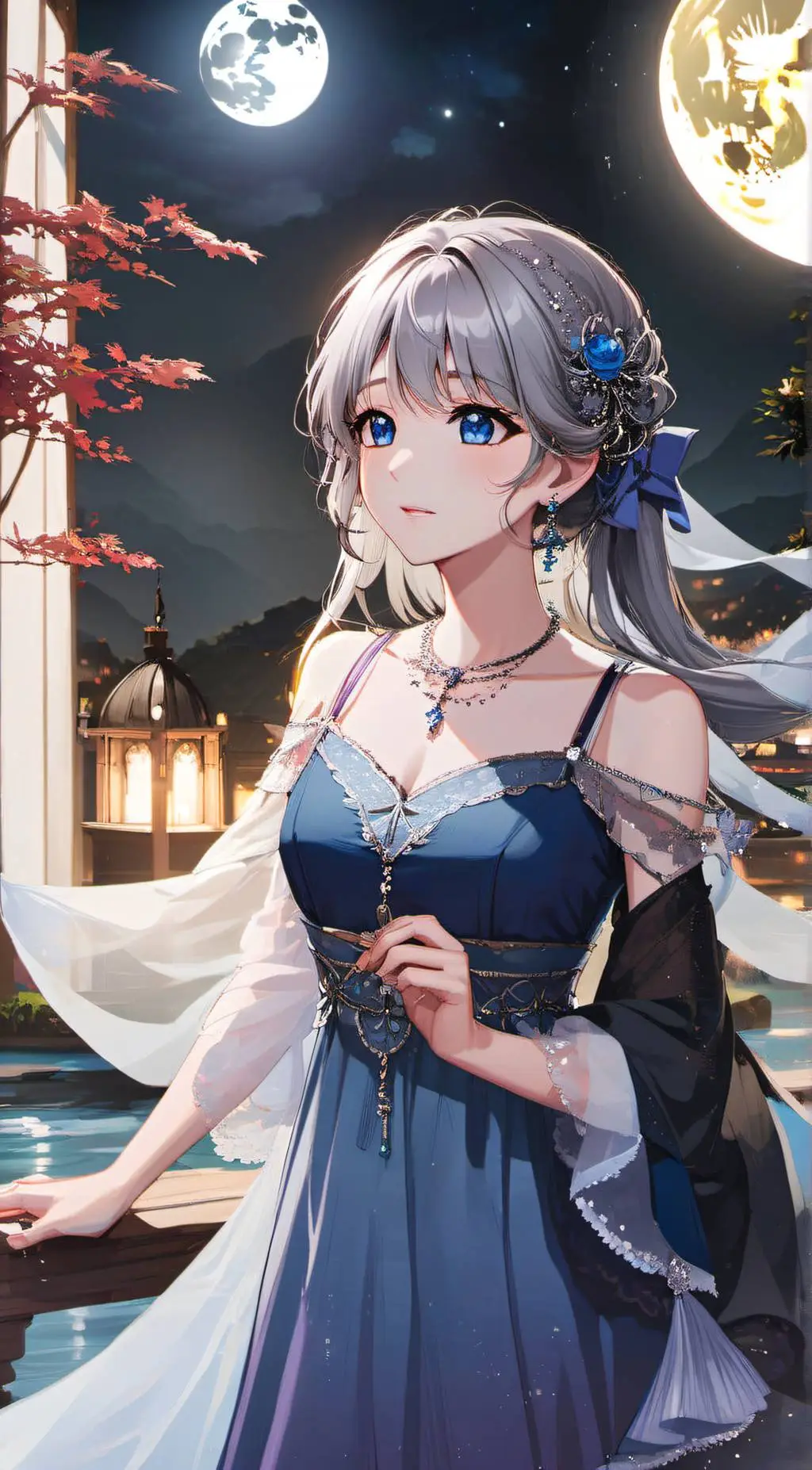ai character: Luna background