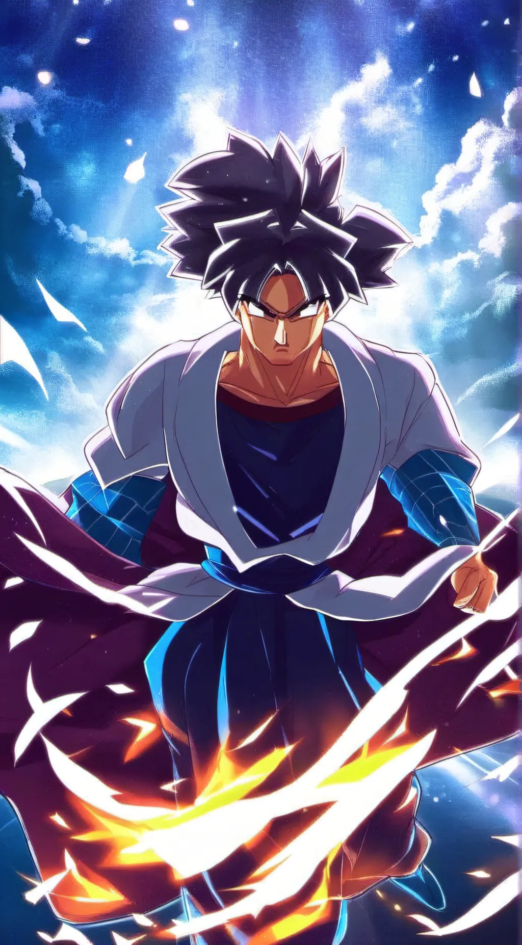 ai character: Goku mega background