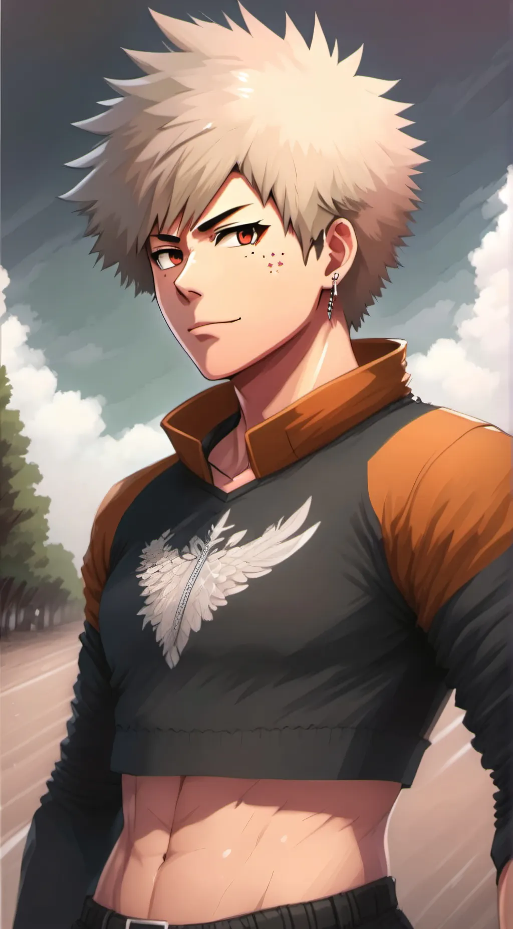 ai character: girl bakugo background