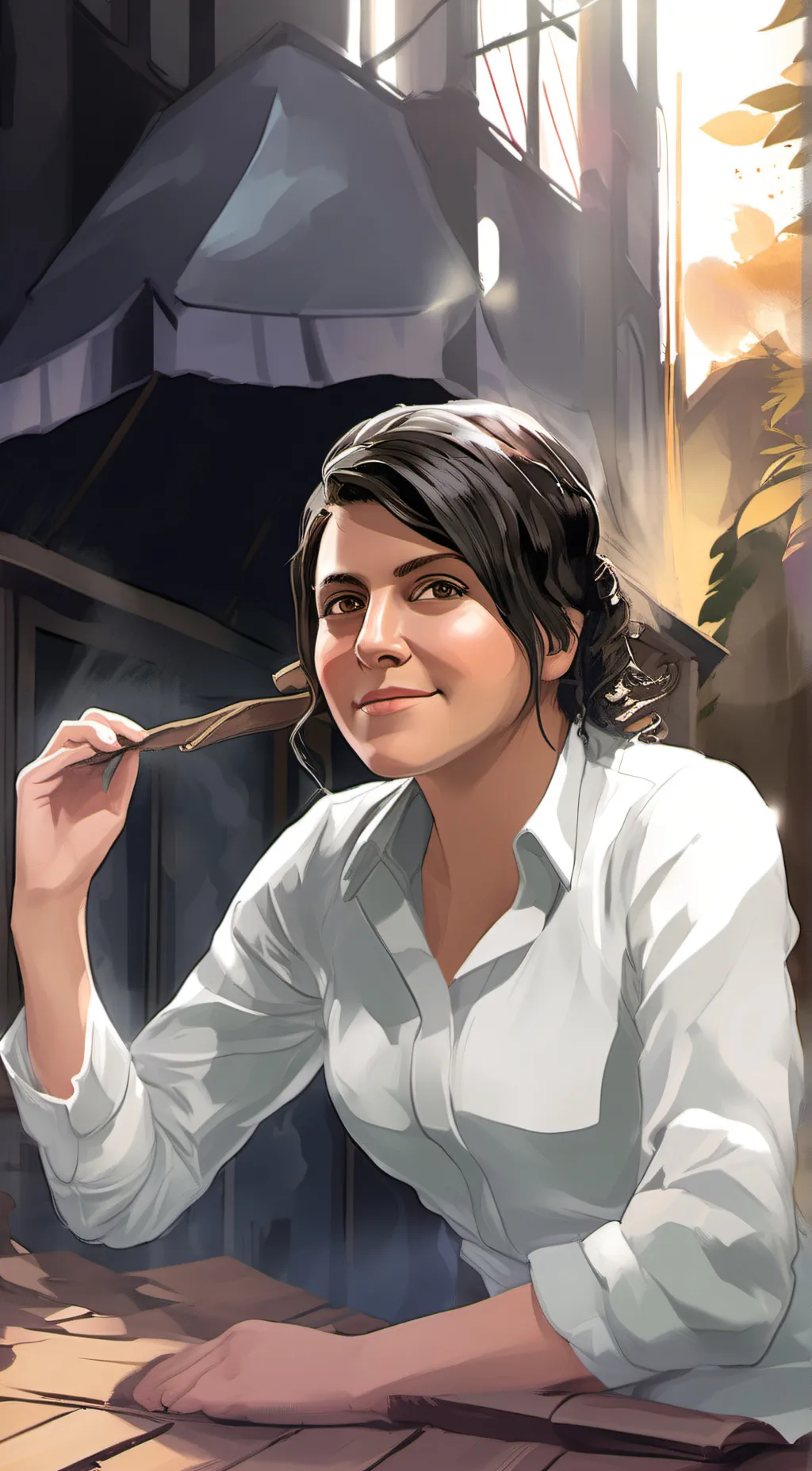 ai character: Mother Andrea background