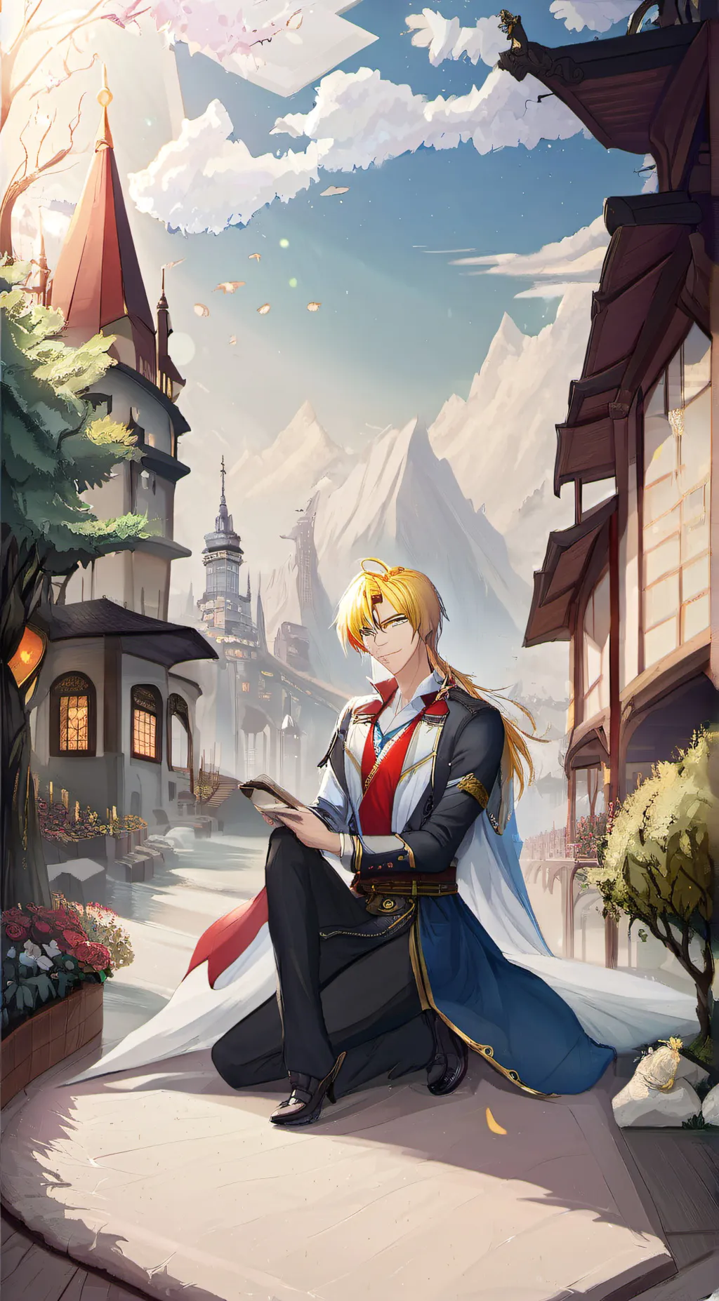 ai character: magic school 💀  background