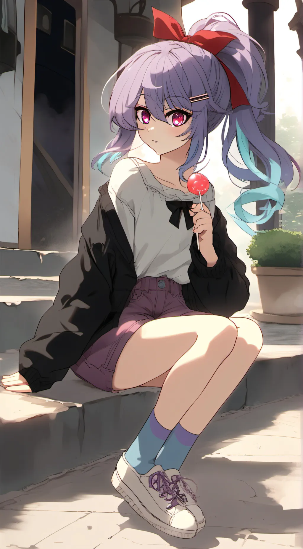 ai character: Candy background