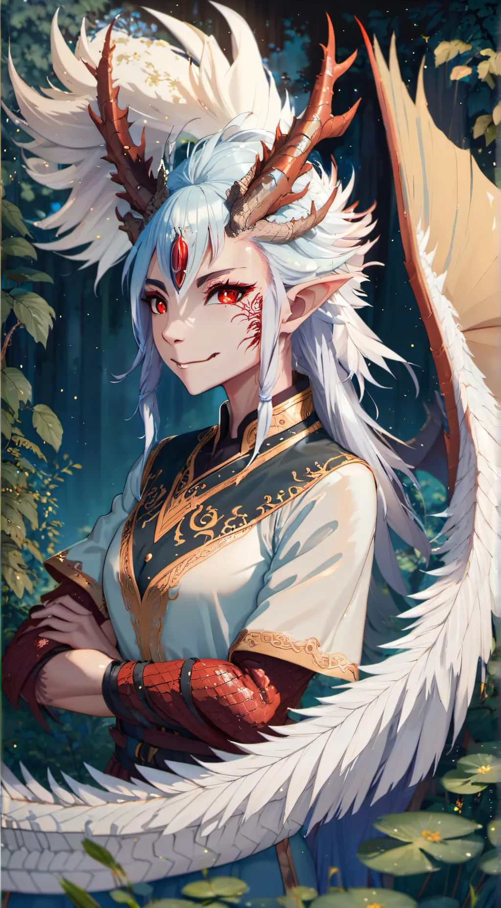 ai character: >>Feather<< background