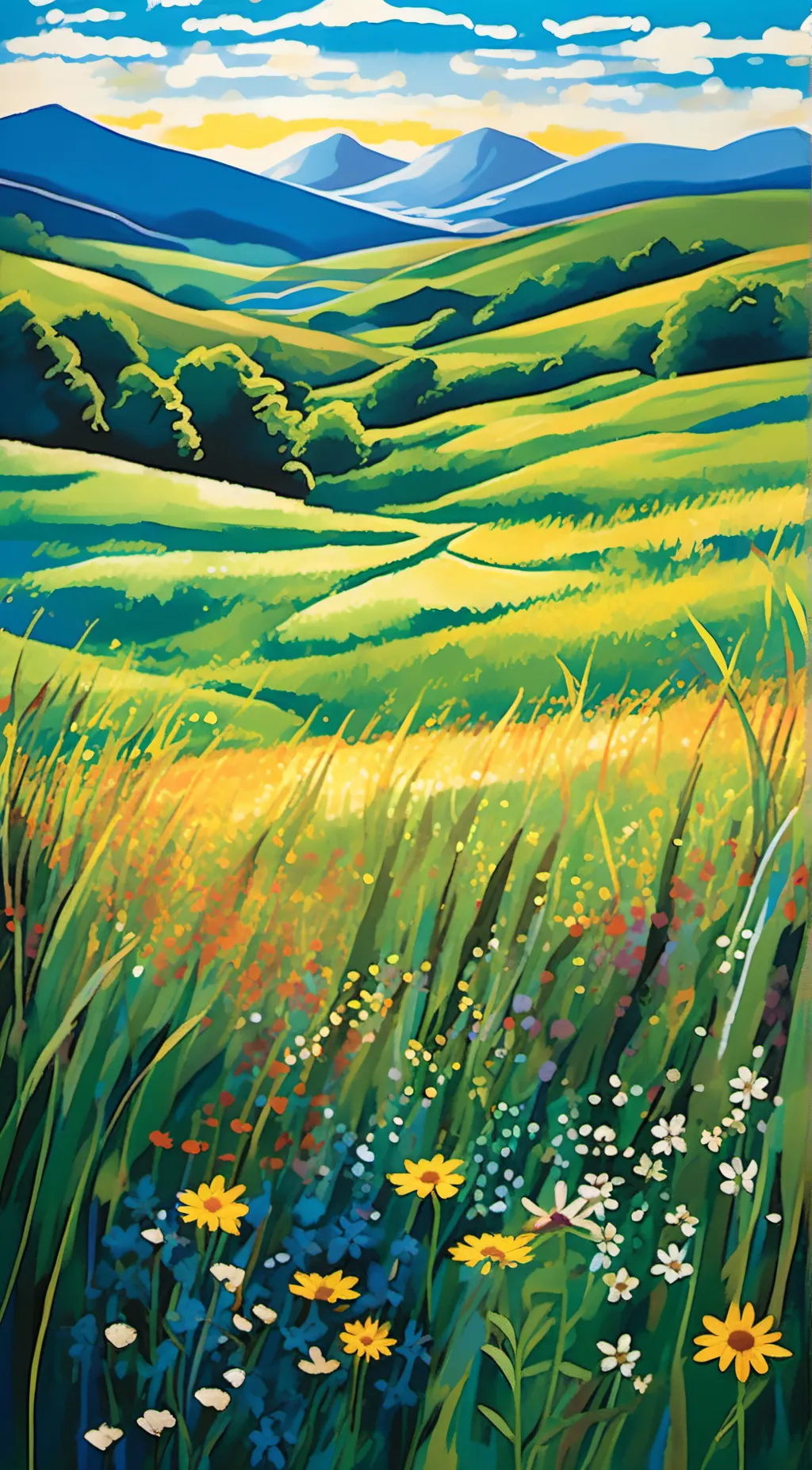 ai character: Go touch grass background