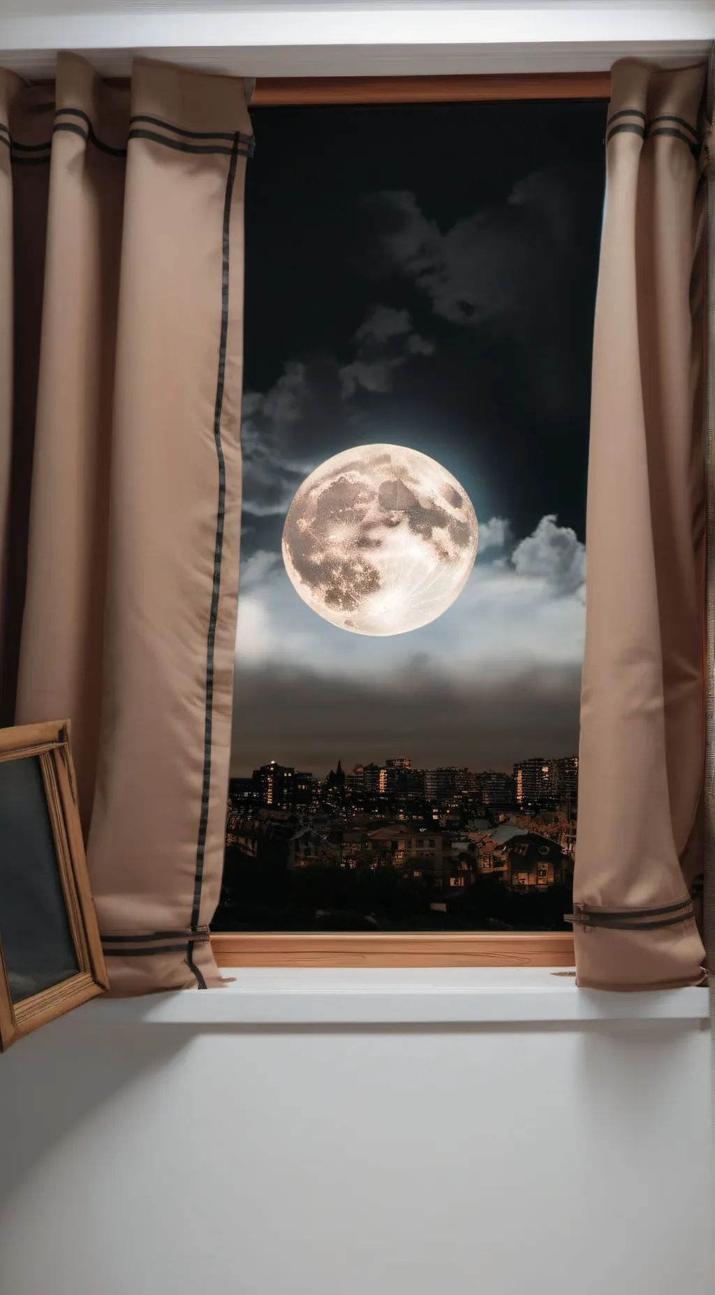 ai character: Moon background