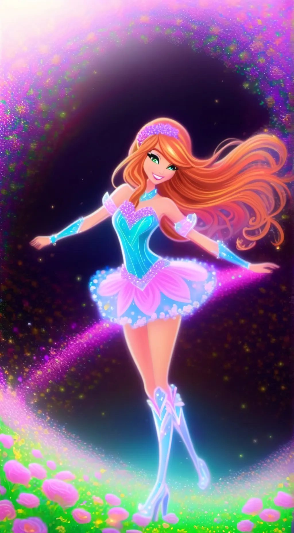 ai character: Bloom background