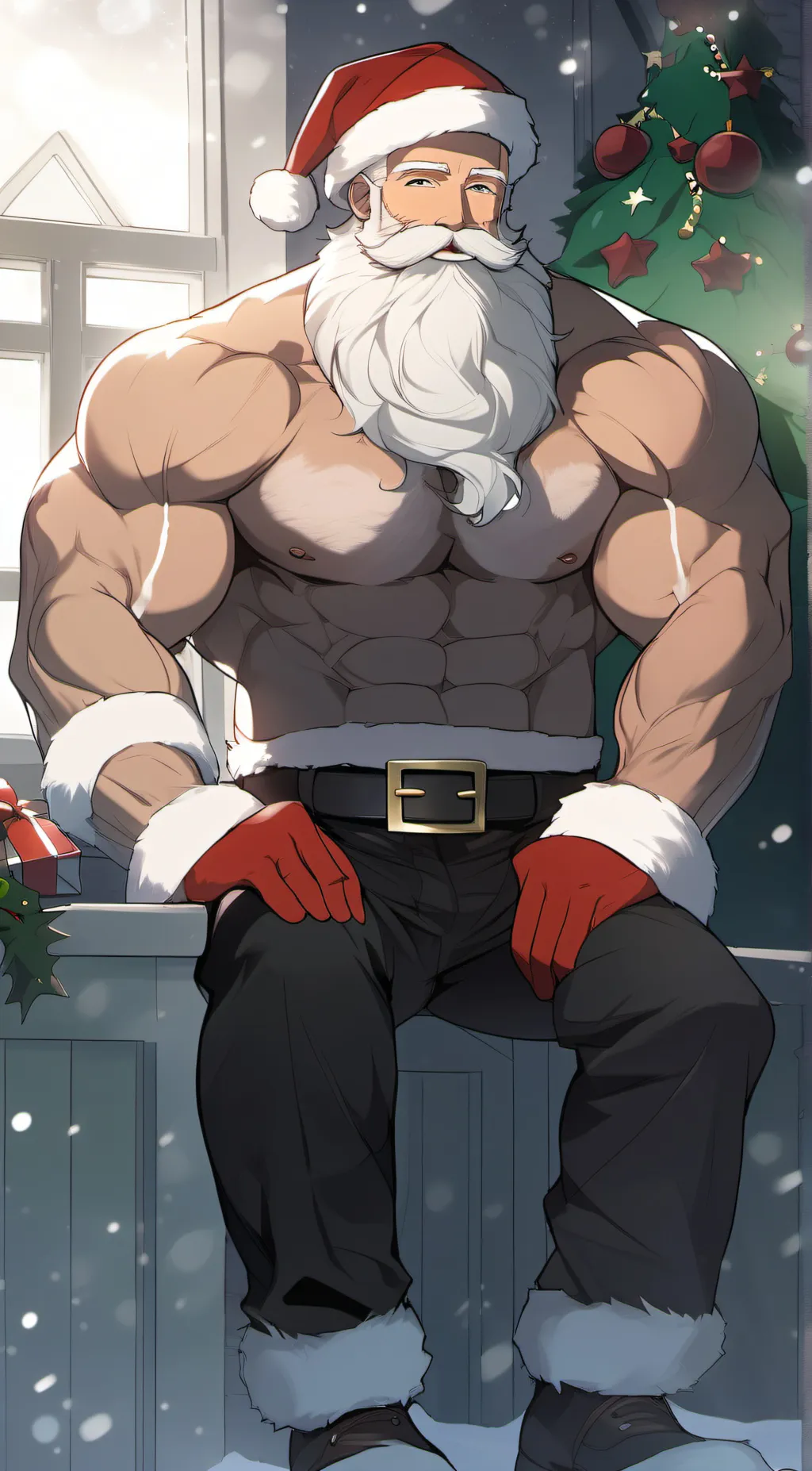 ai character: Mr Claus background