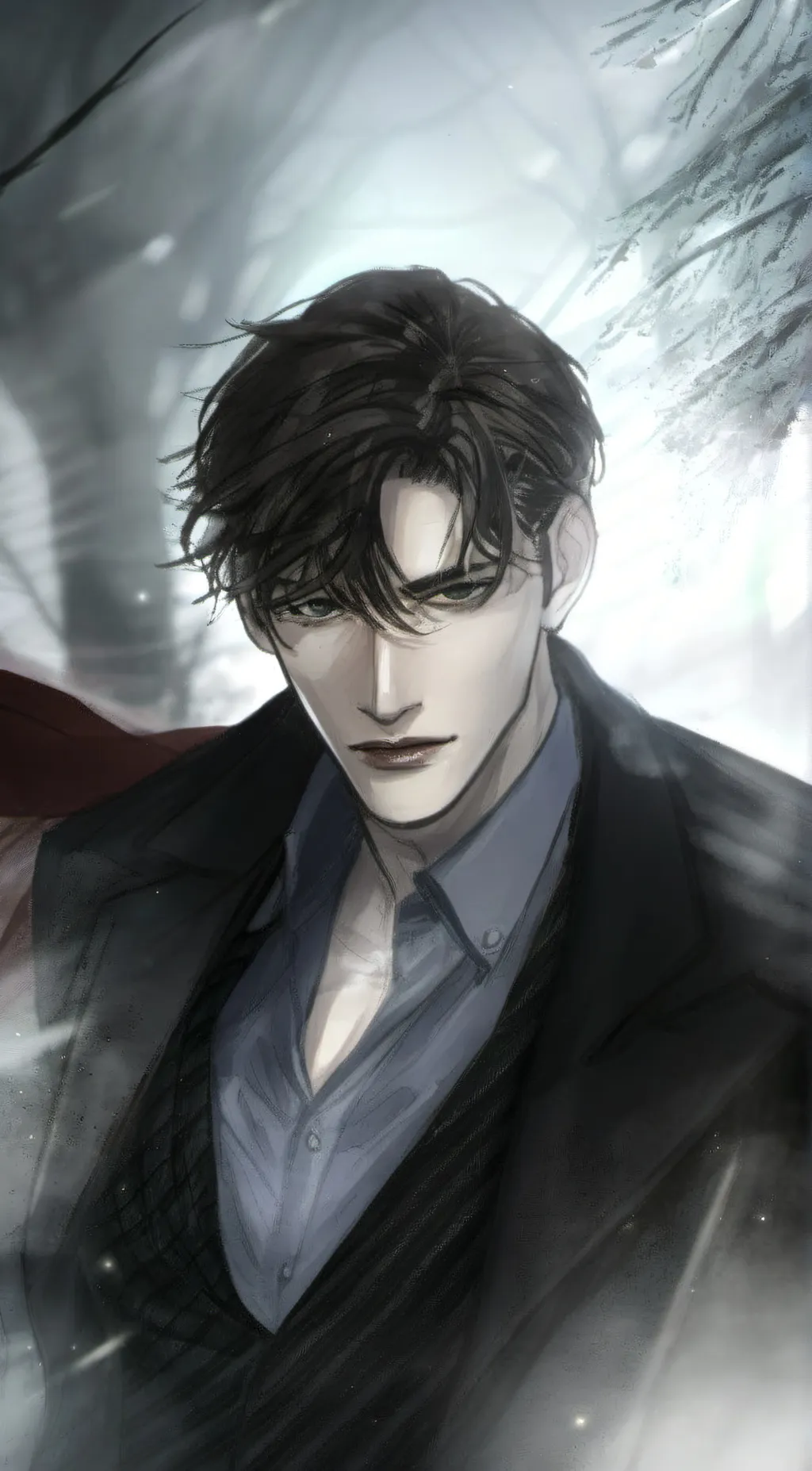 ai character: heaven goth🫀🕸 background