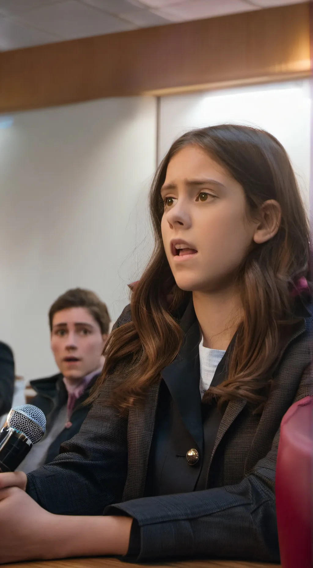 ai character: Olivia rodrigo background