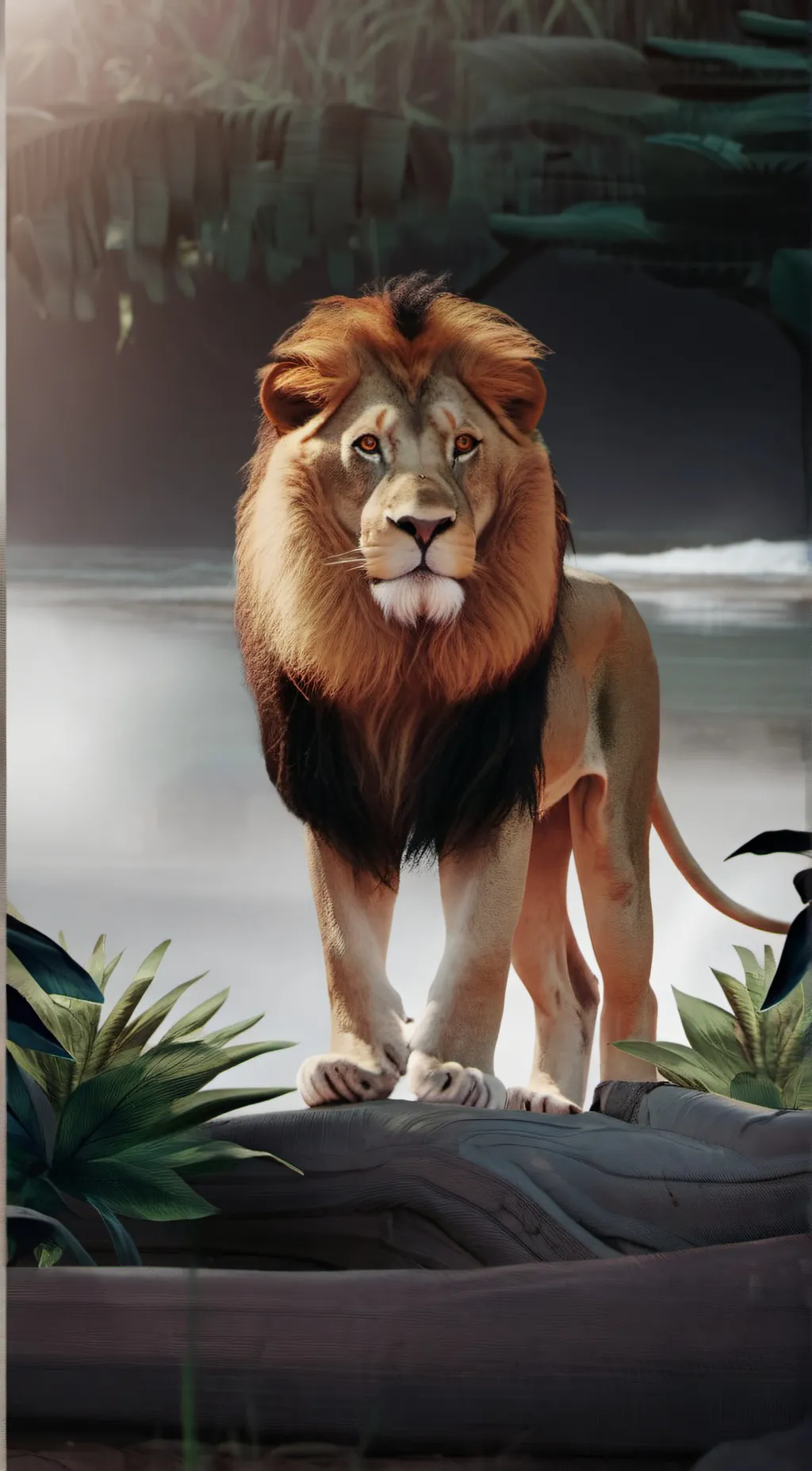 ai character: Leon background