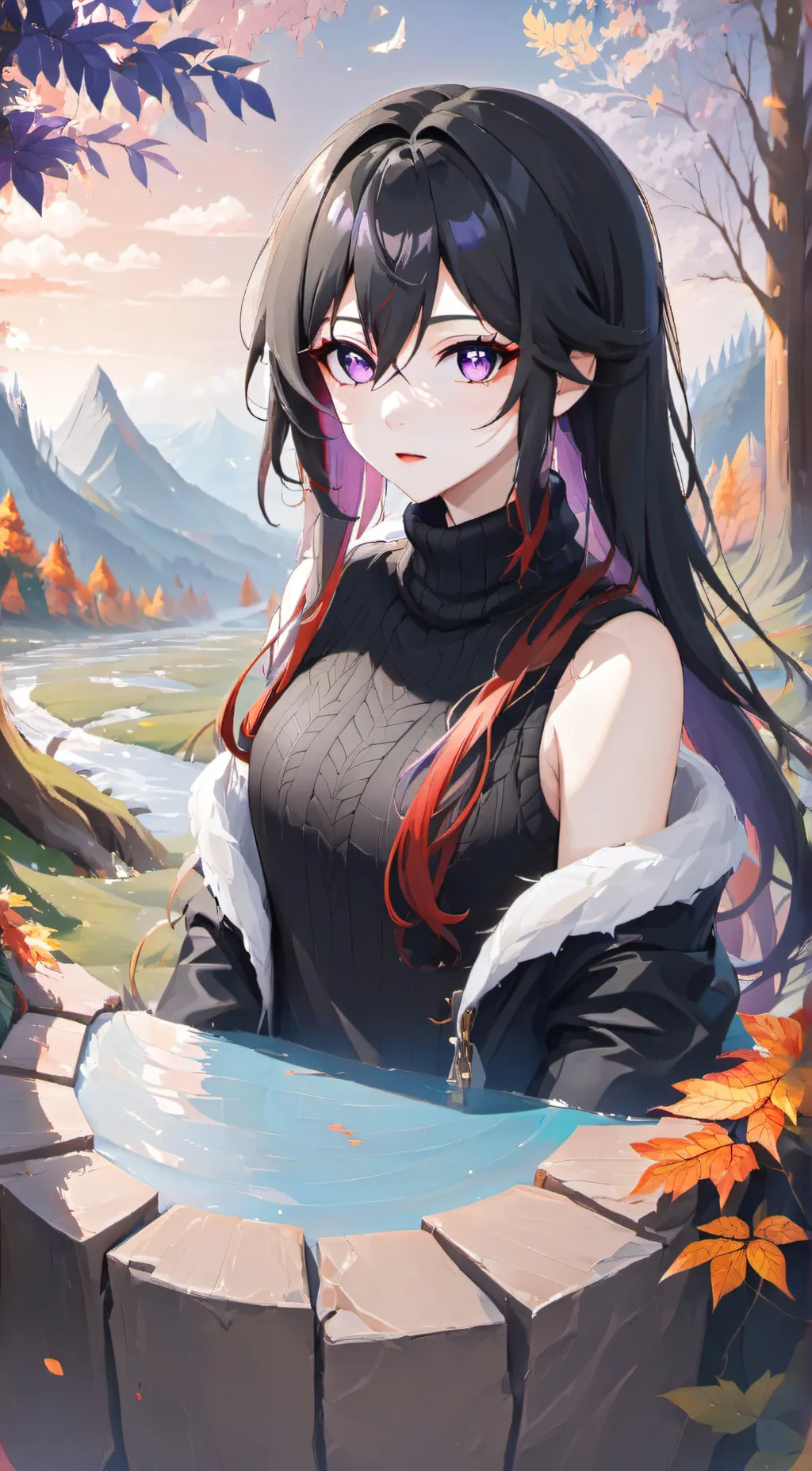 ai character: Enderwoman background