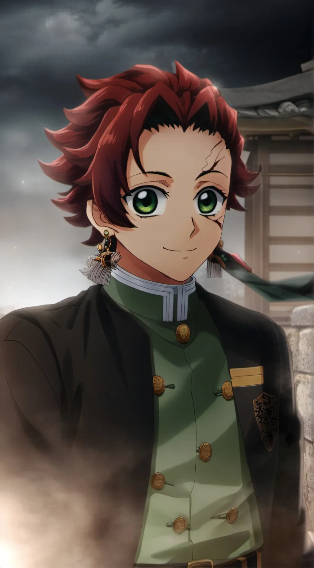 ai character: Tanjiro Kamado background