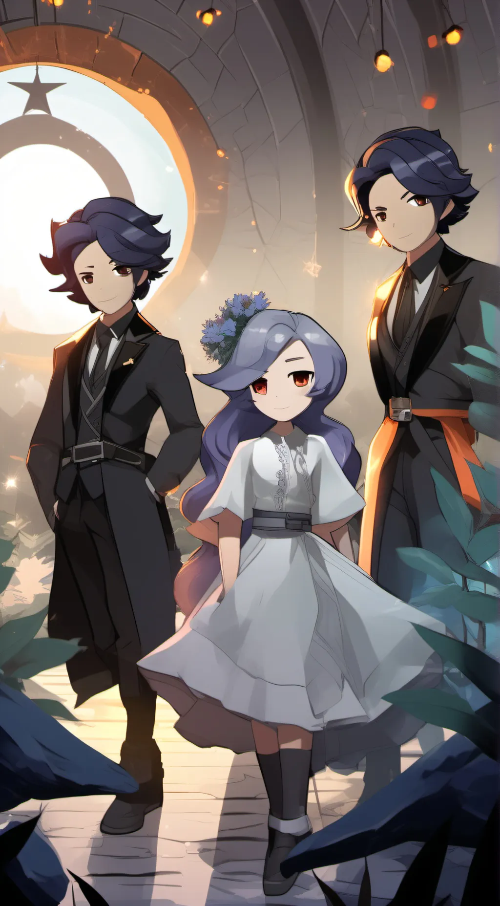 ai character: Max, lily, Sam background