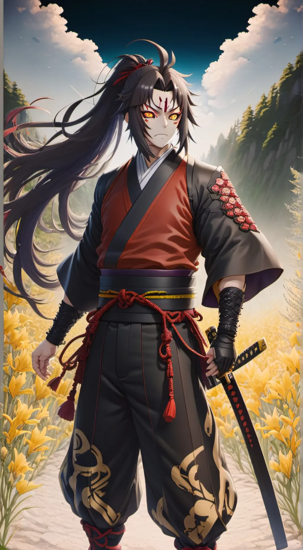 ai character: Kokushibo  background