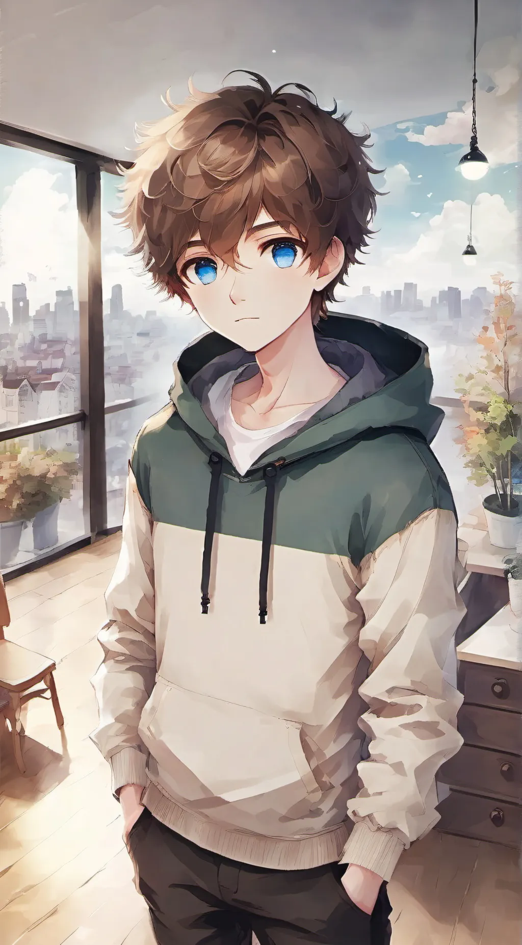 ai character: Max background