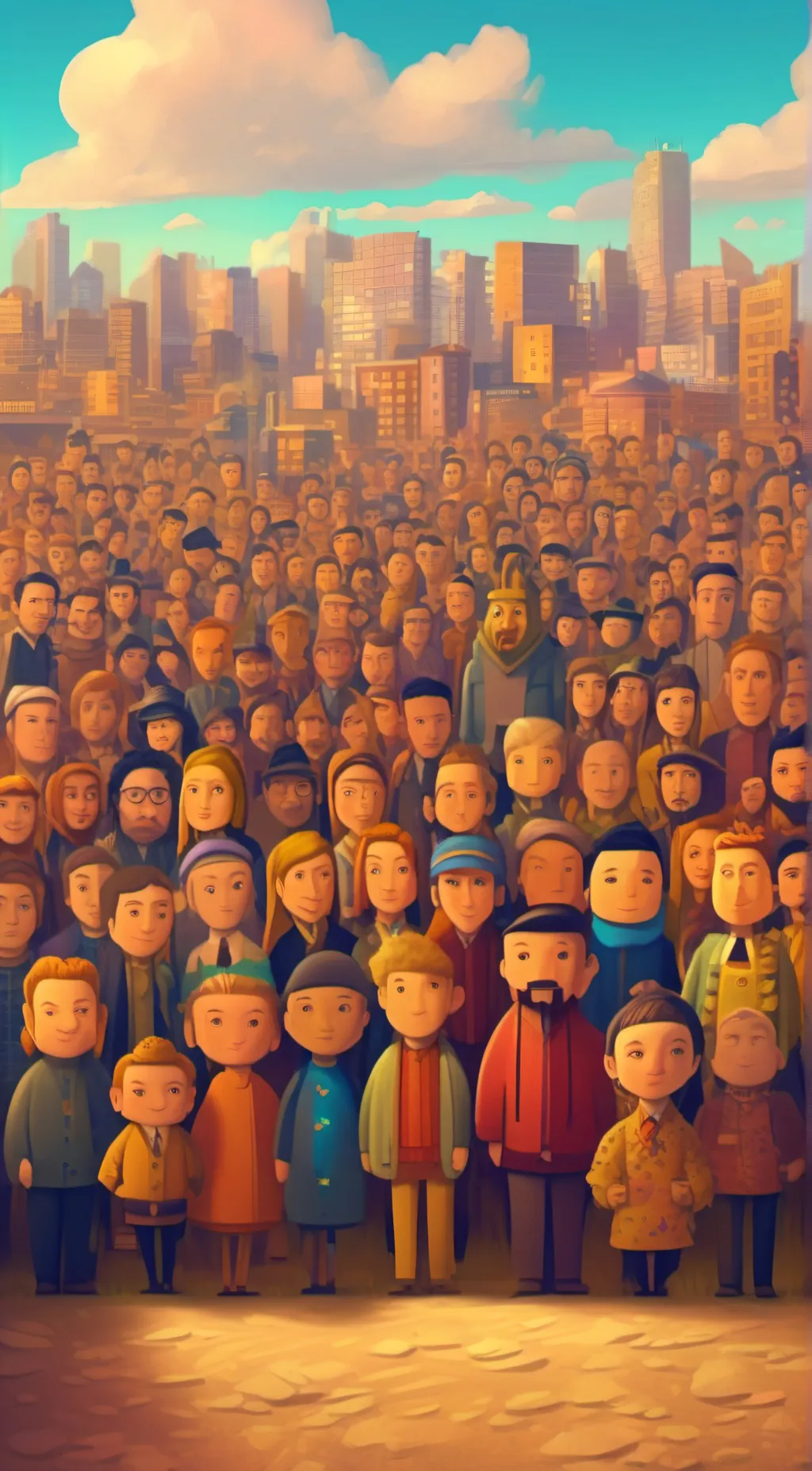 ai character: people  background