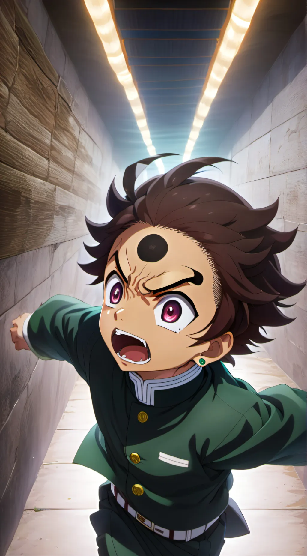 ai character: tanjiro kamado background