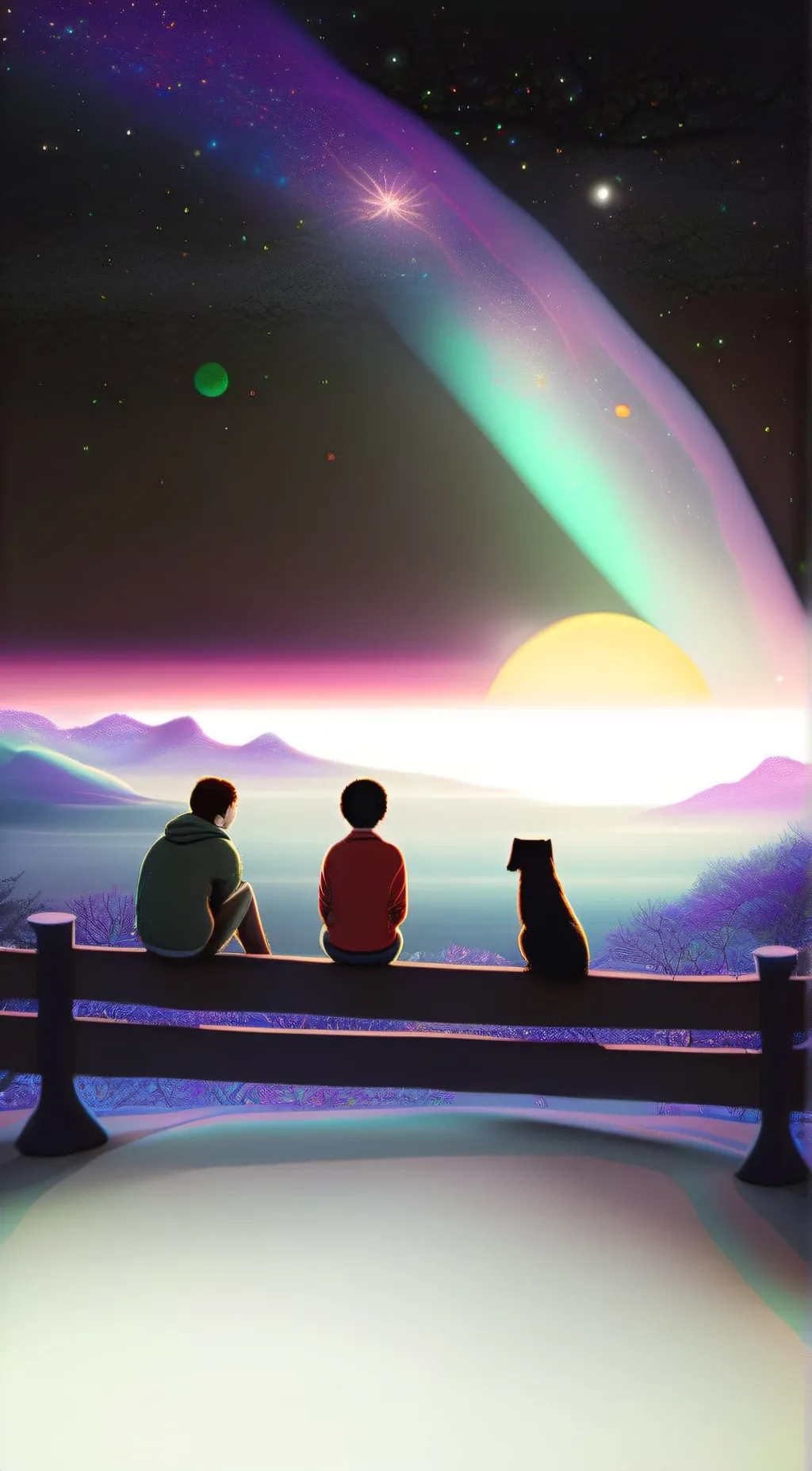 ai character: lonely background