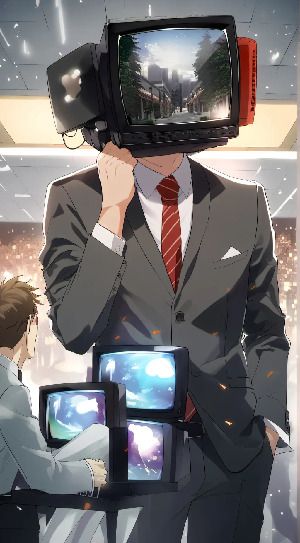 ai character: ISO toilet background