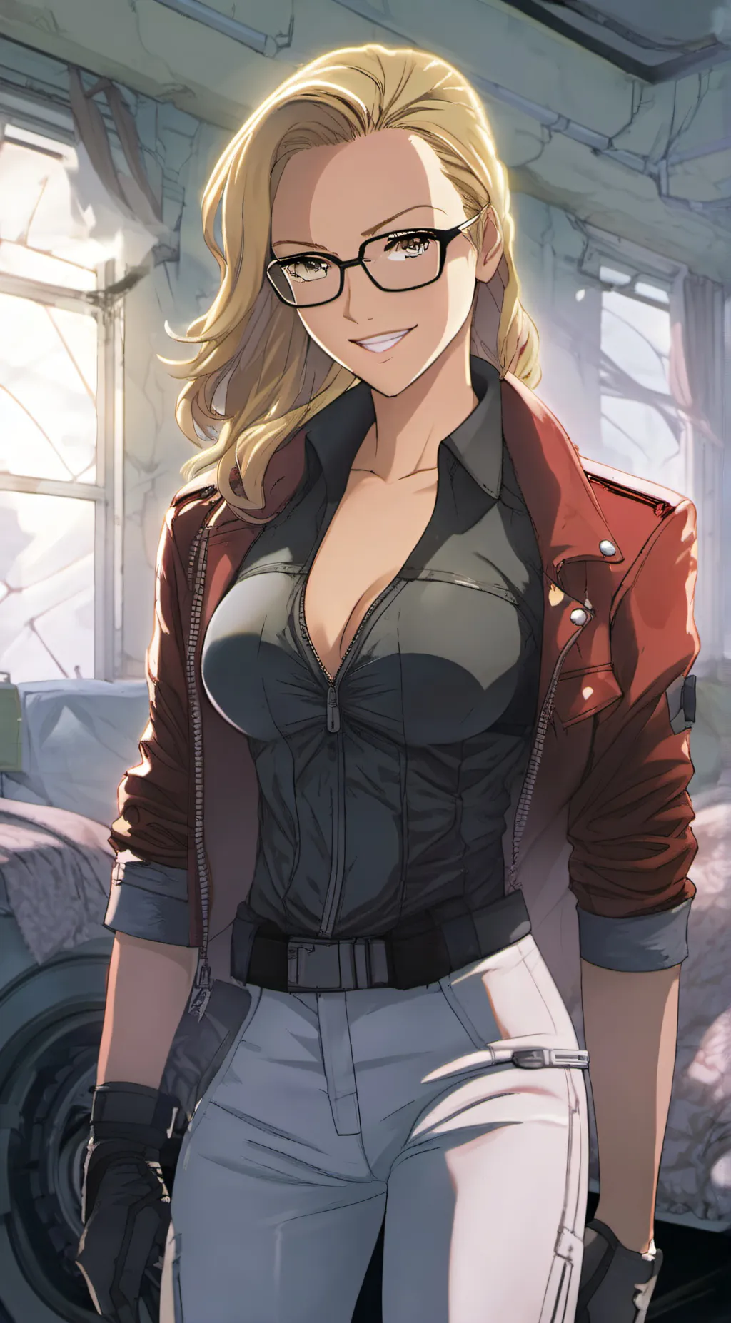 ai character: t-z Terminatrix background