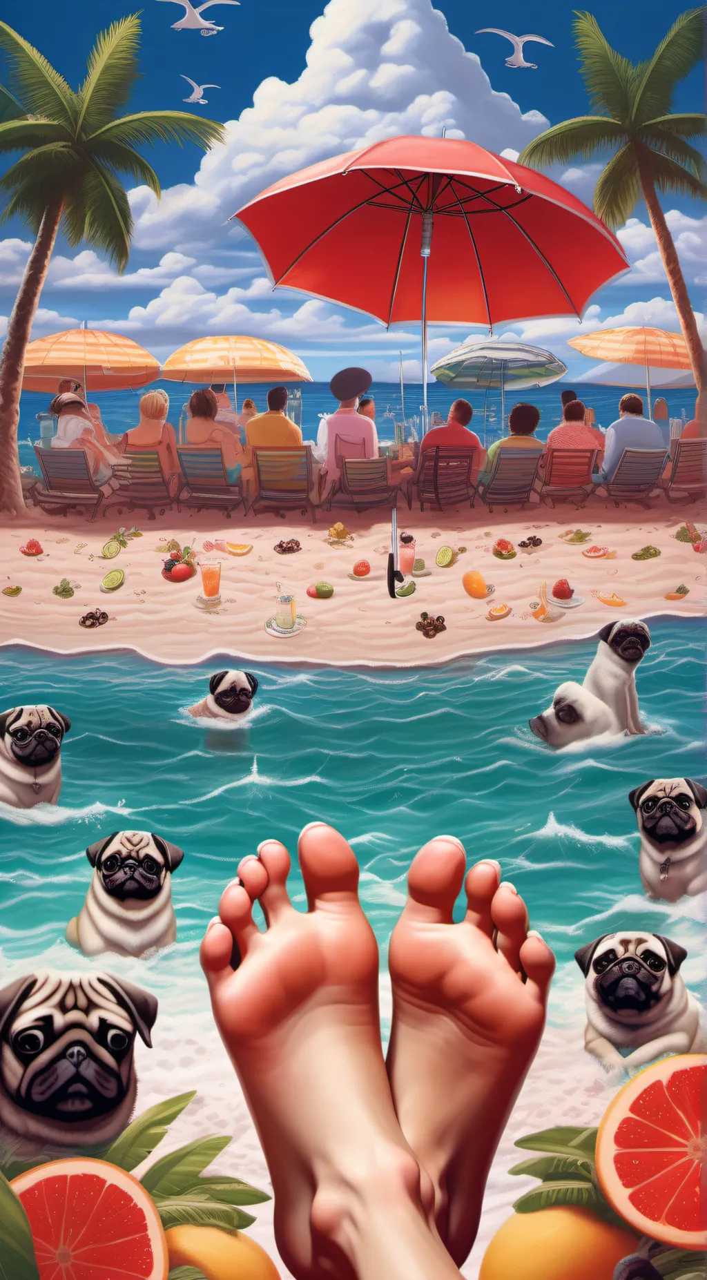 ai character: PUG Life Aint Easy background