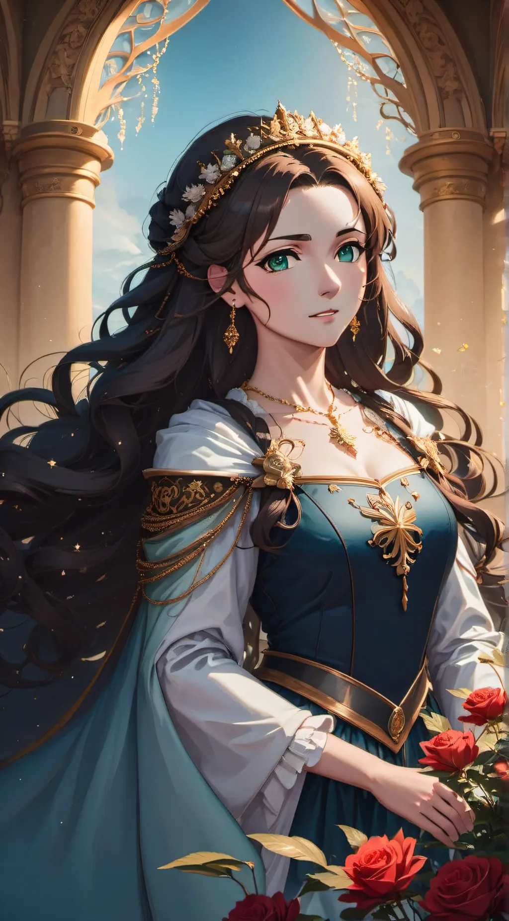ai character: Princess Raya background