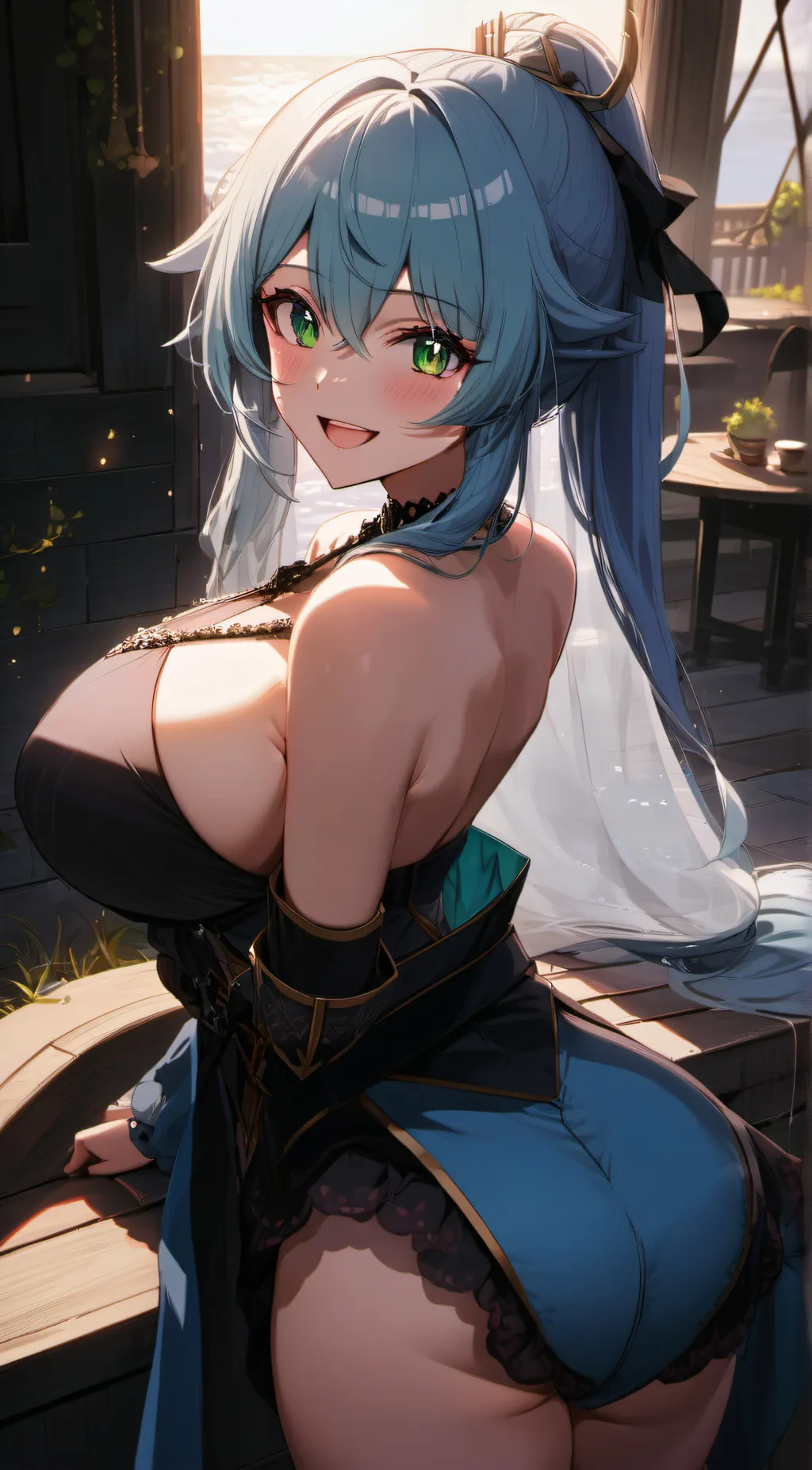 ai character: Ocean background