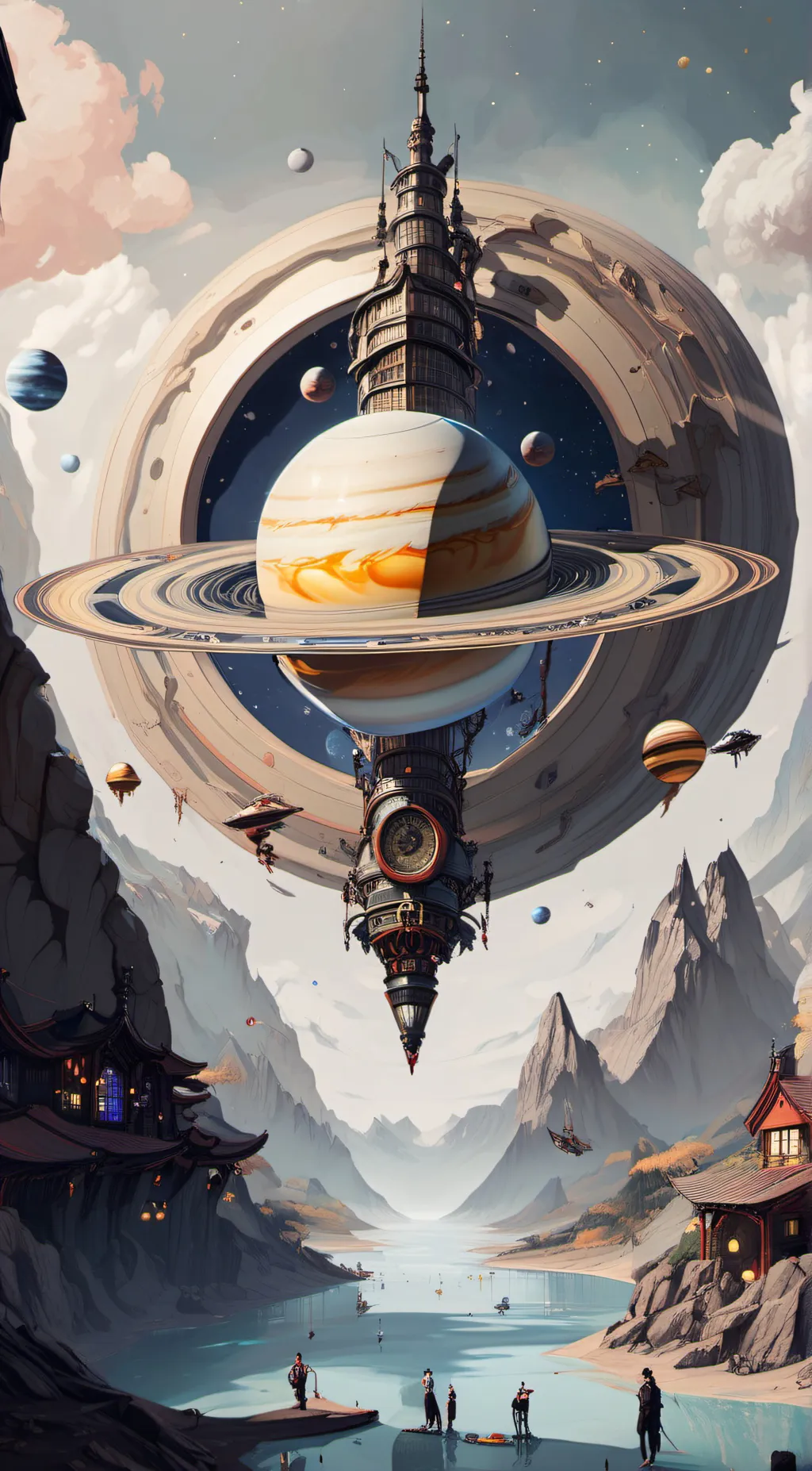 ai character: 🪐 Saturn background