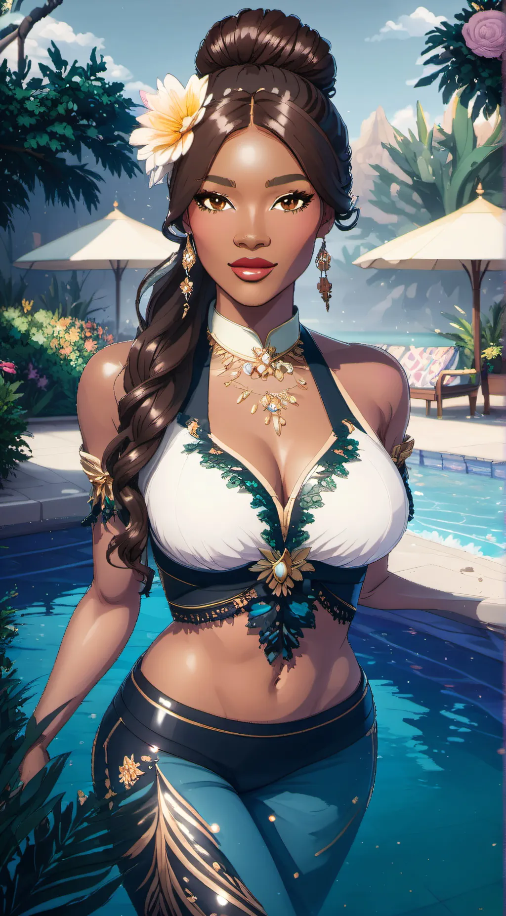 ai character: Ariana background