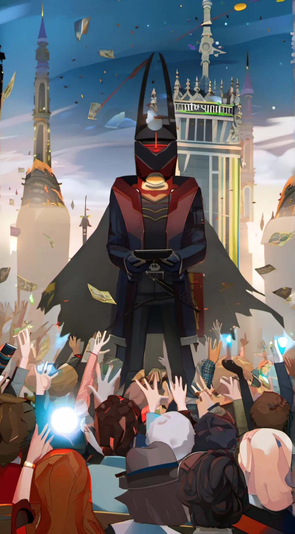 ai character: Titan SpeakerMan  background