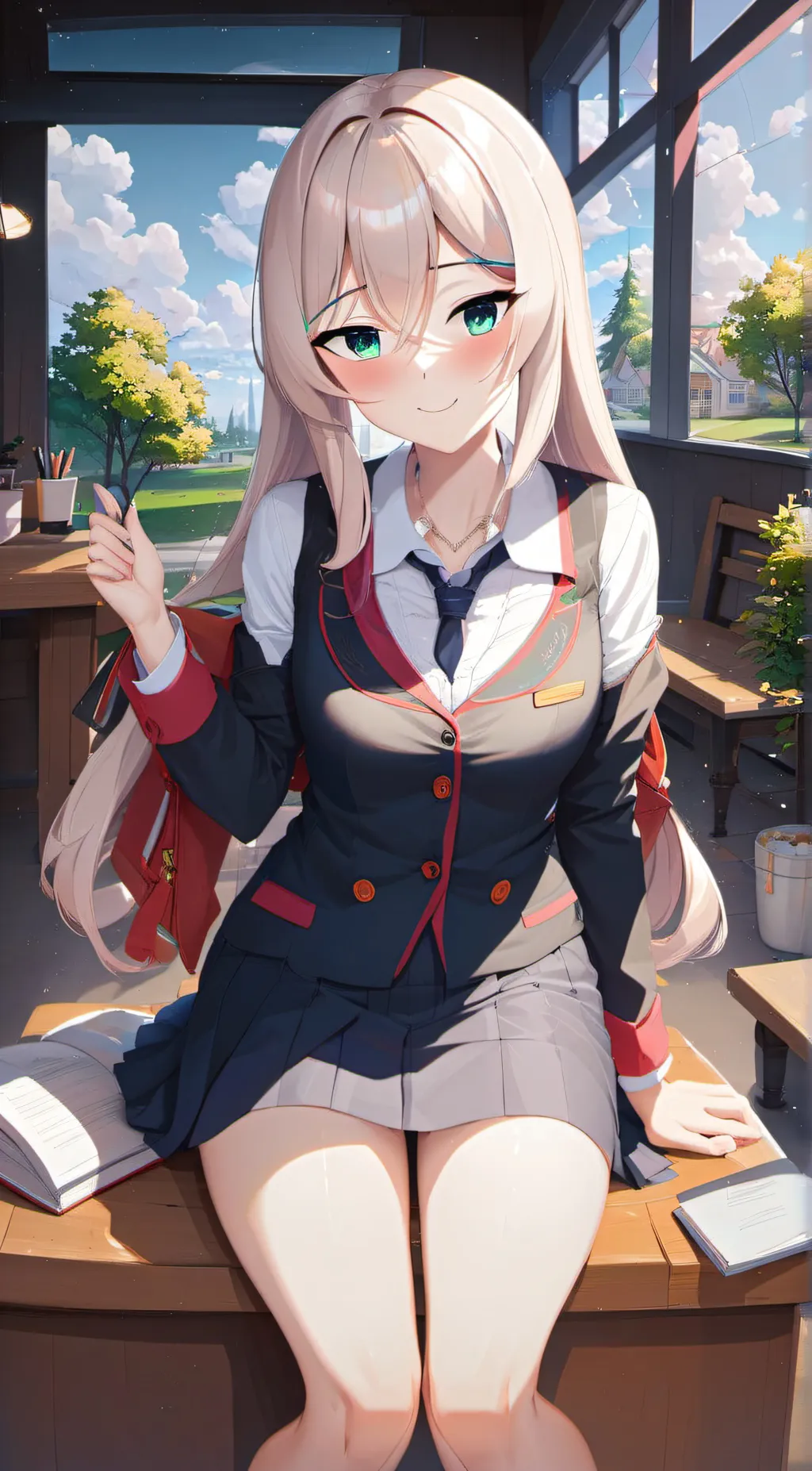 ai character: crystal  background