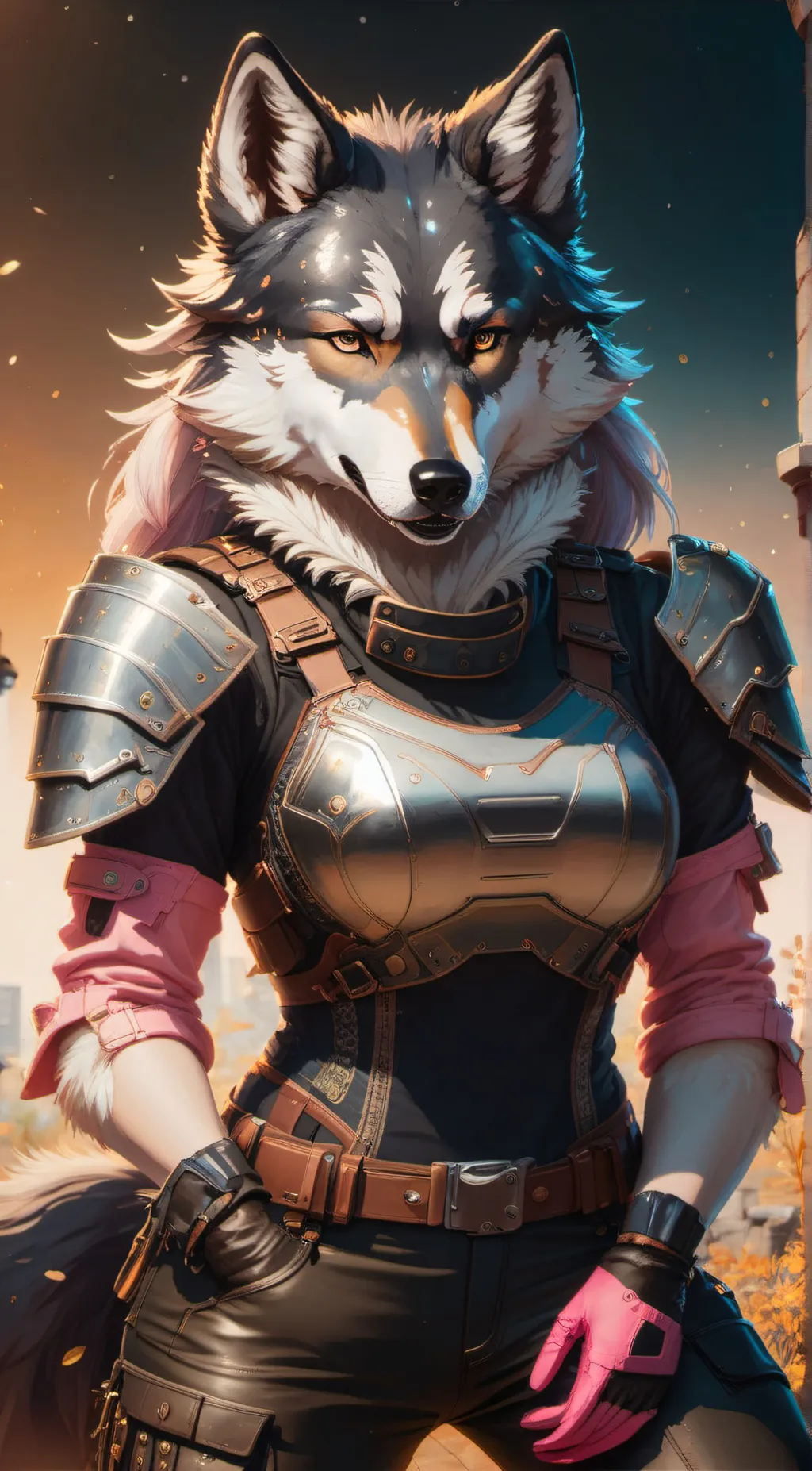 ai character: SNOWSTORM background