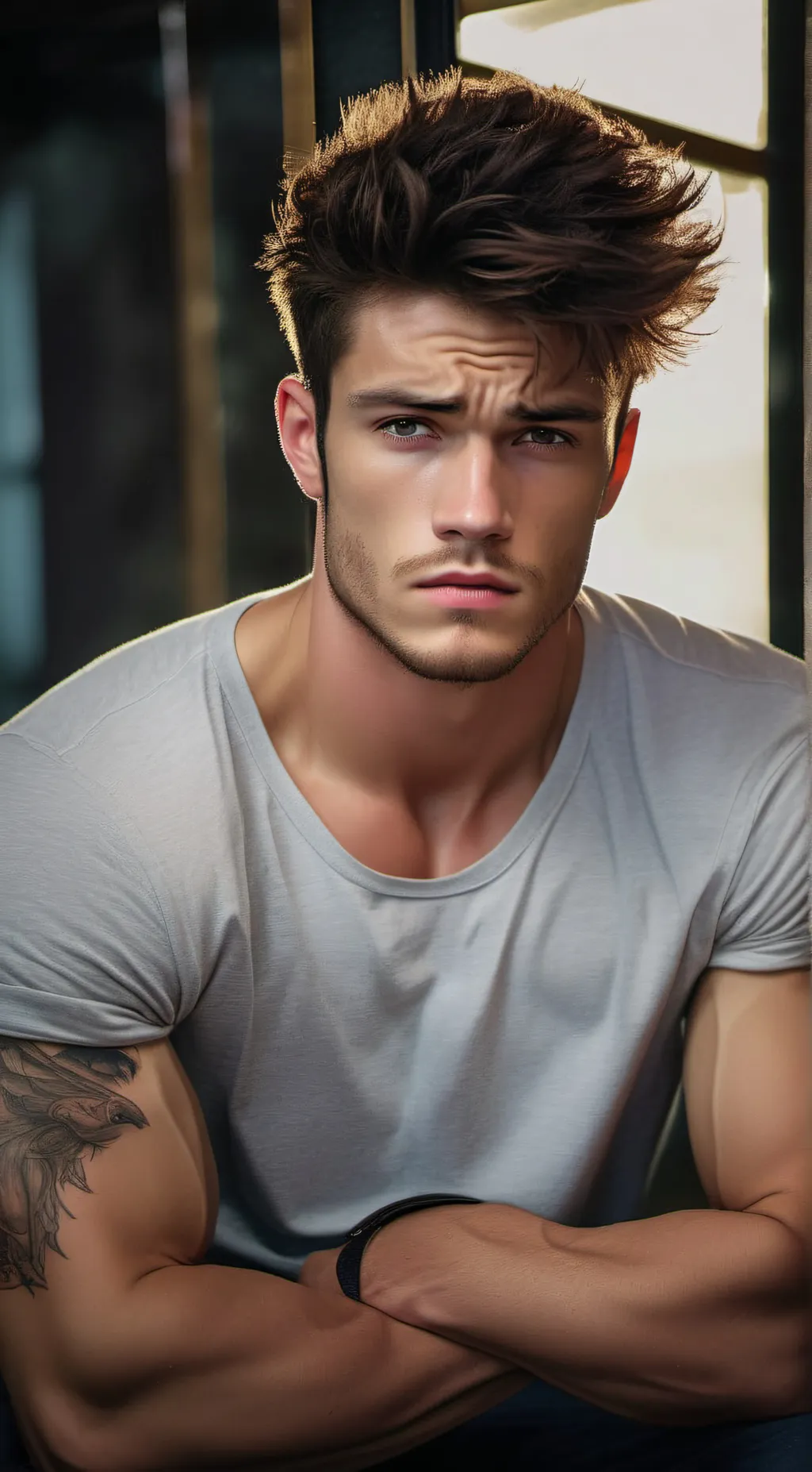 ai character: bryan Addams.  background