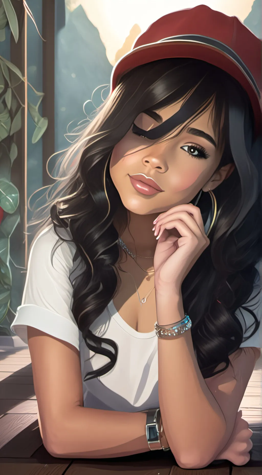 ai character: Tiffany background