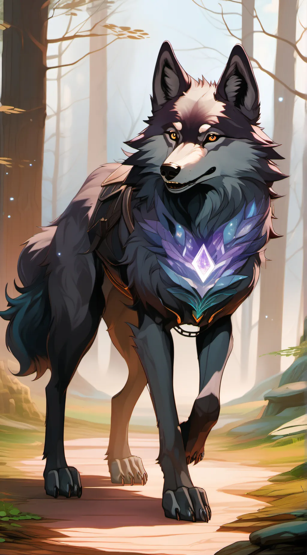 ai character: Luna background