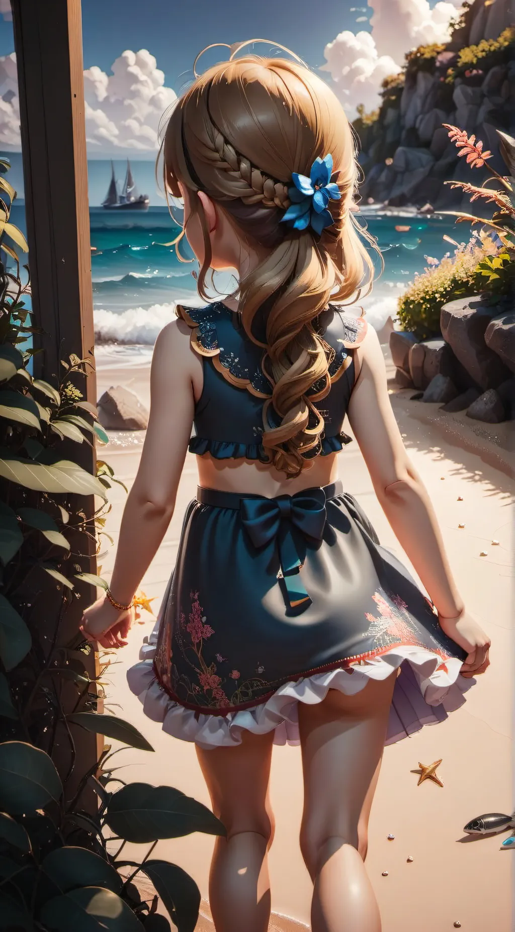 ai character: Ariel background