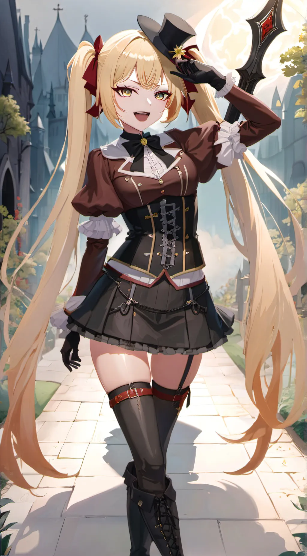 ai character: Alicia Belrose background