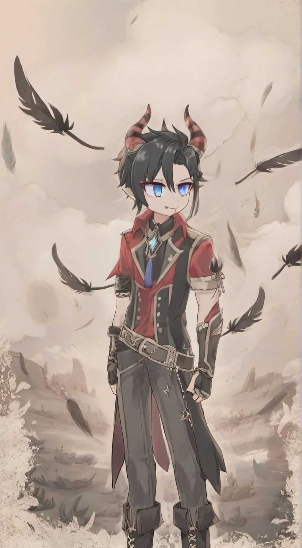 ai character: Ash Windston background