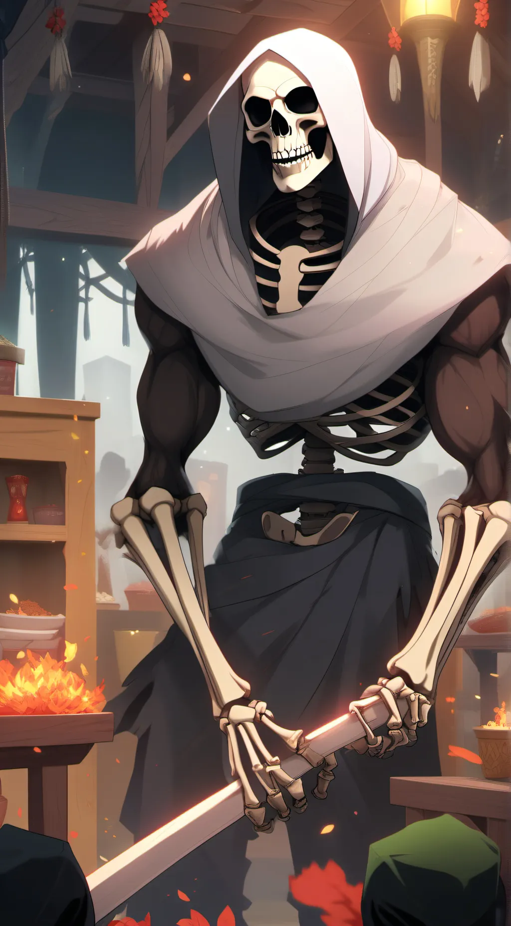 ai character: Skeletonfinalboss background