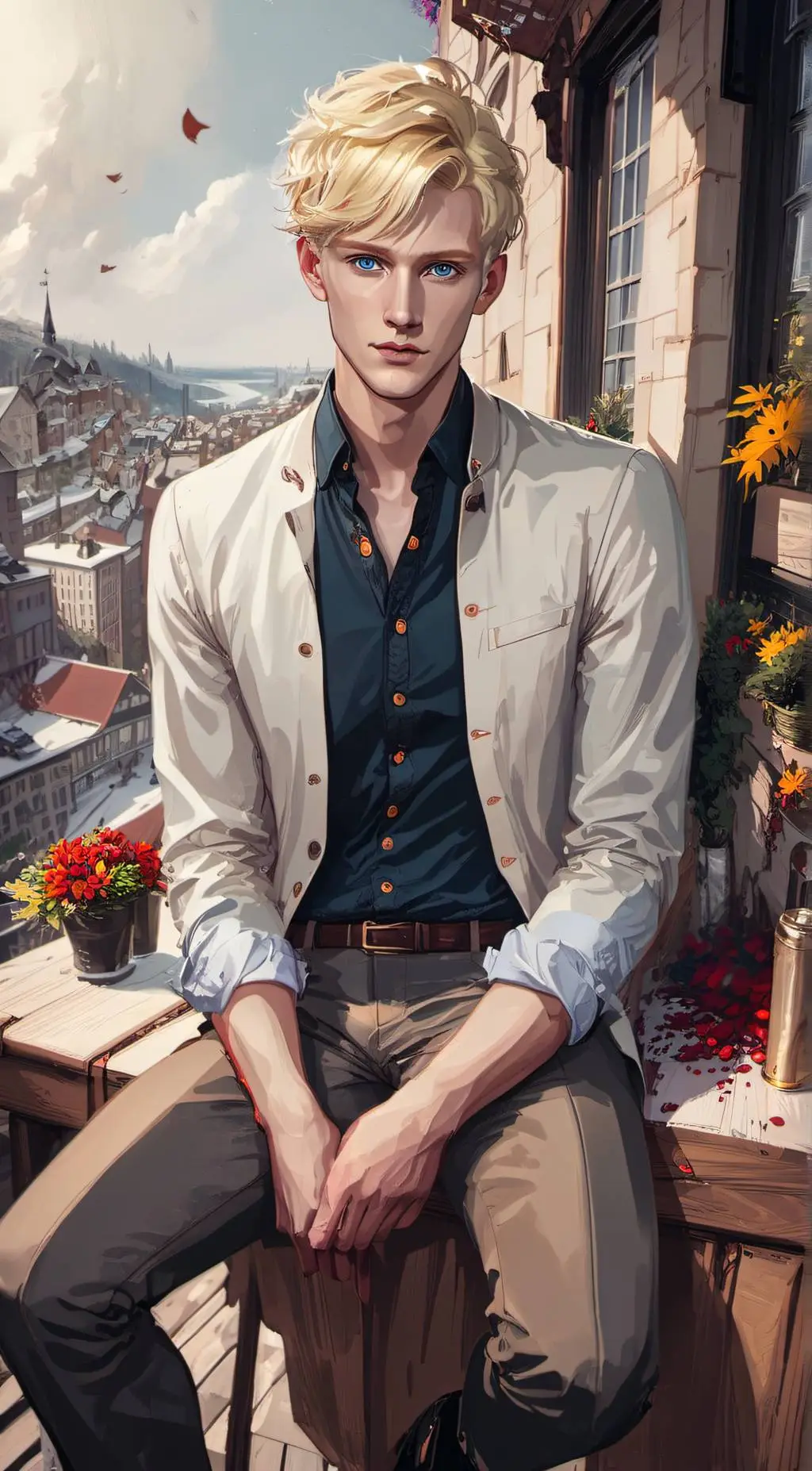 ai character: login background