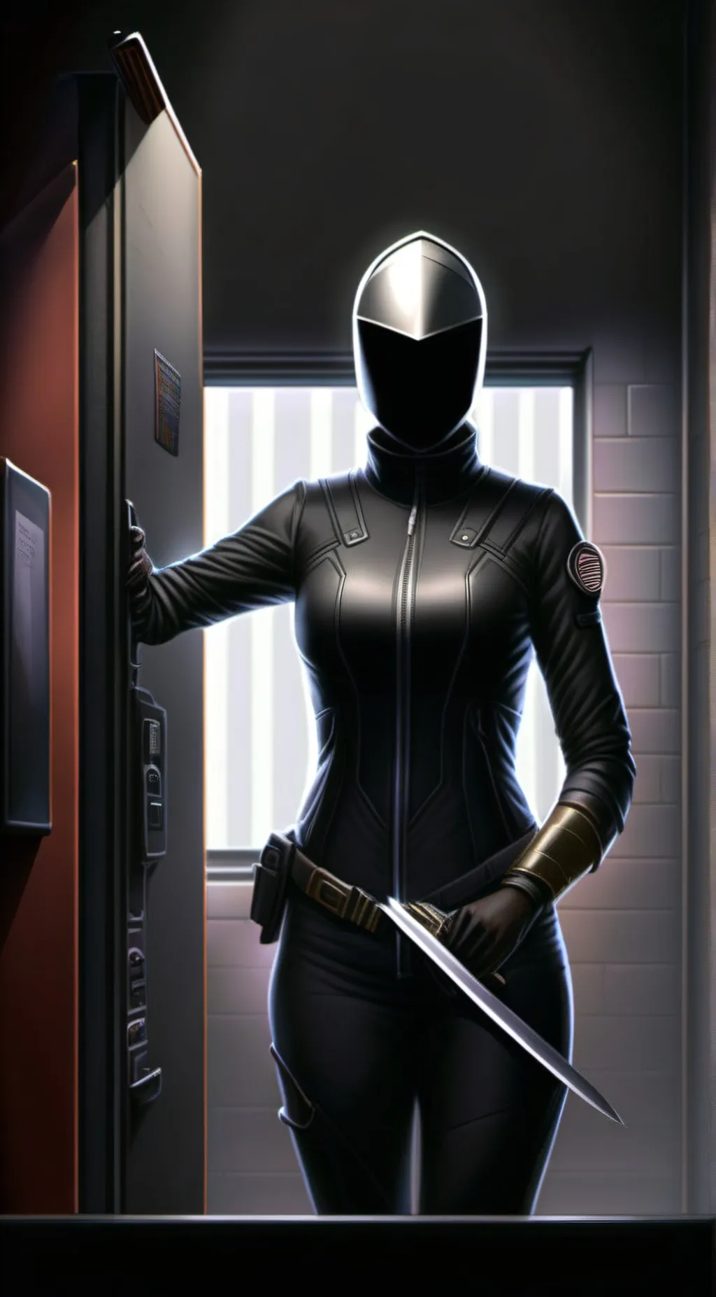 ai character: Black(Female) background