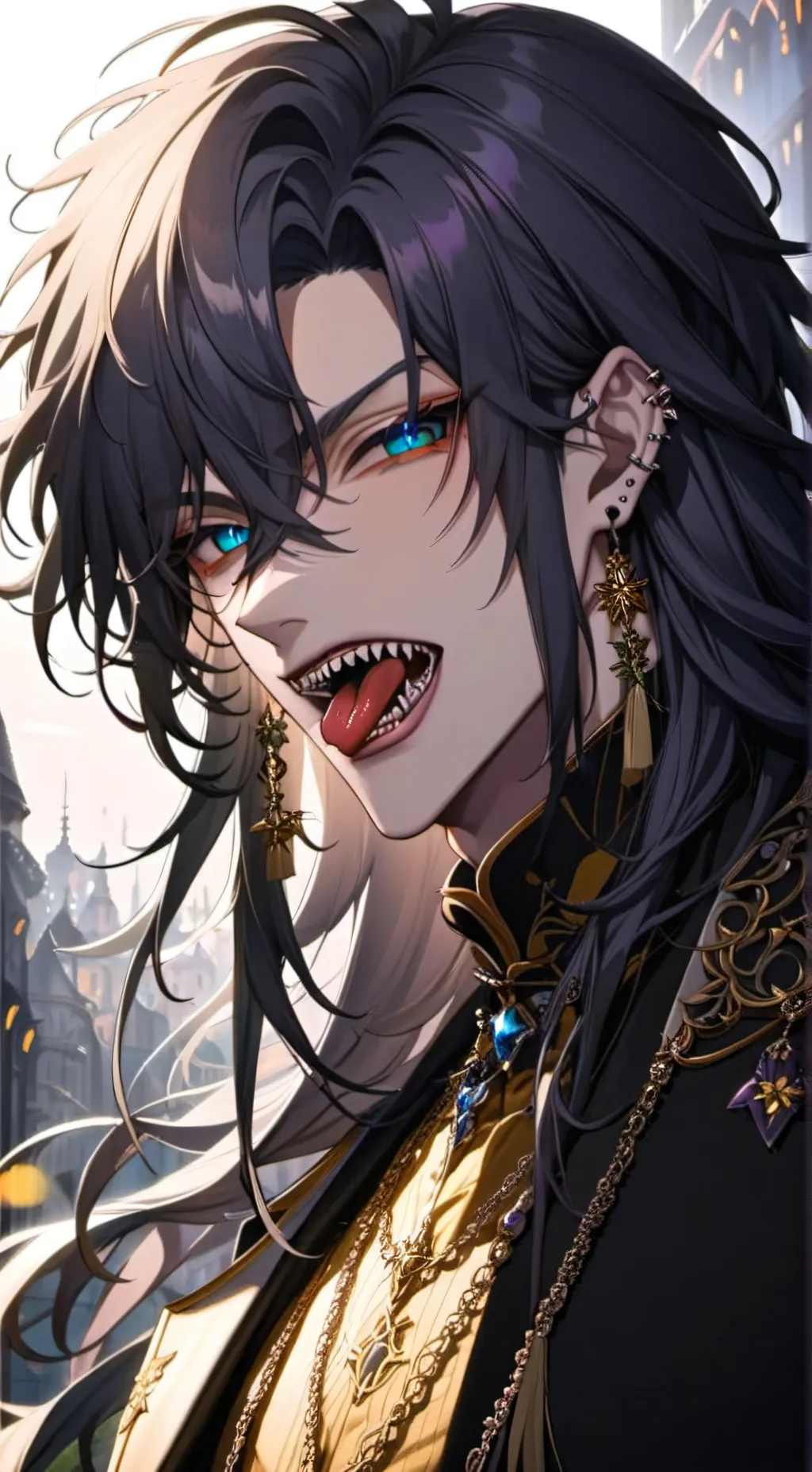 ai character: Phoenix Levian background