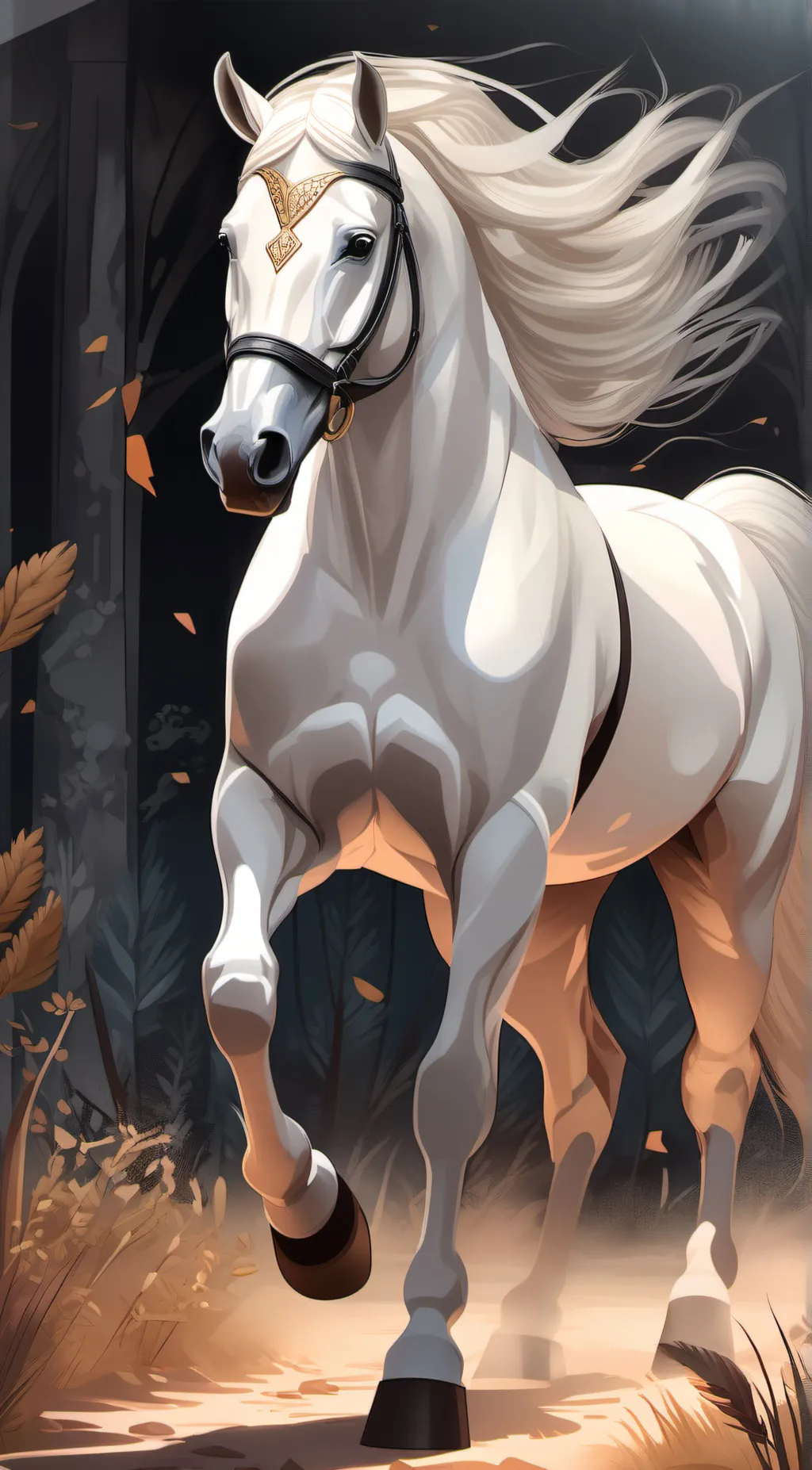 ai character: Horse background