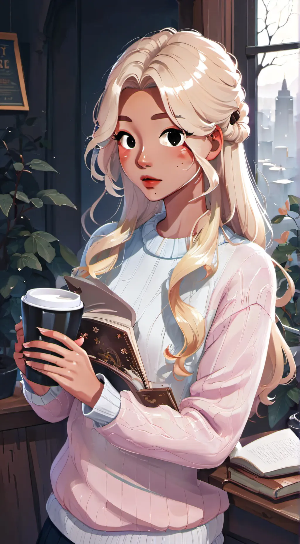 ai character: Aria background