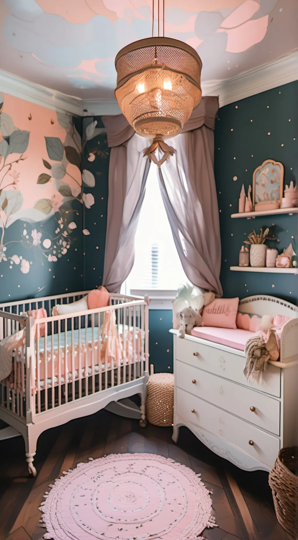 ai character: haunted nursery background