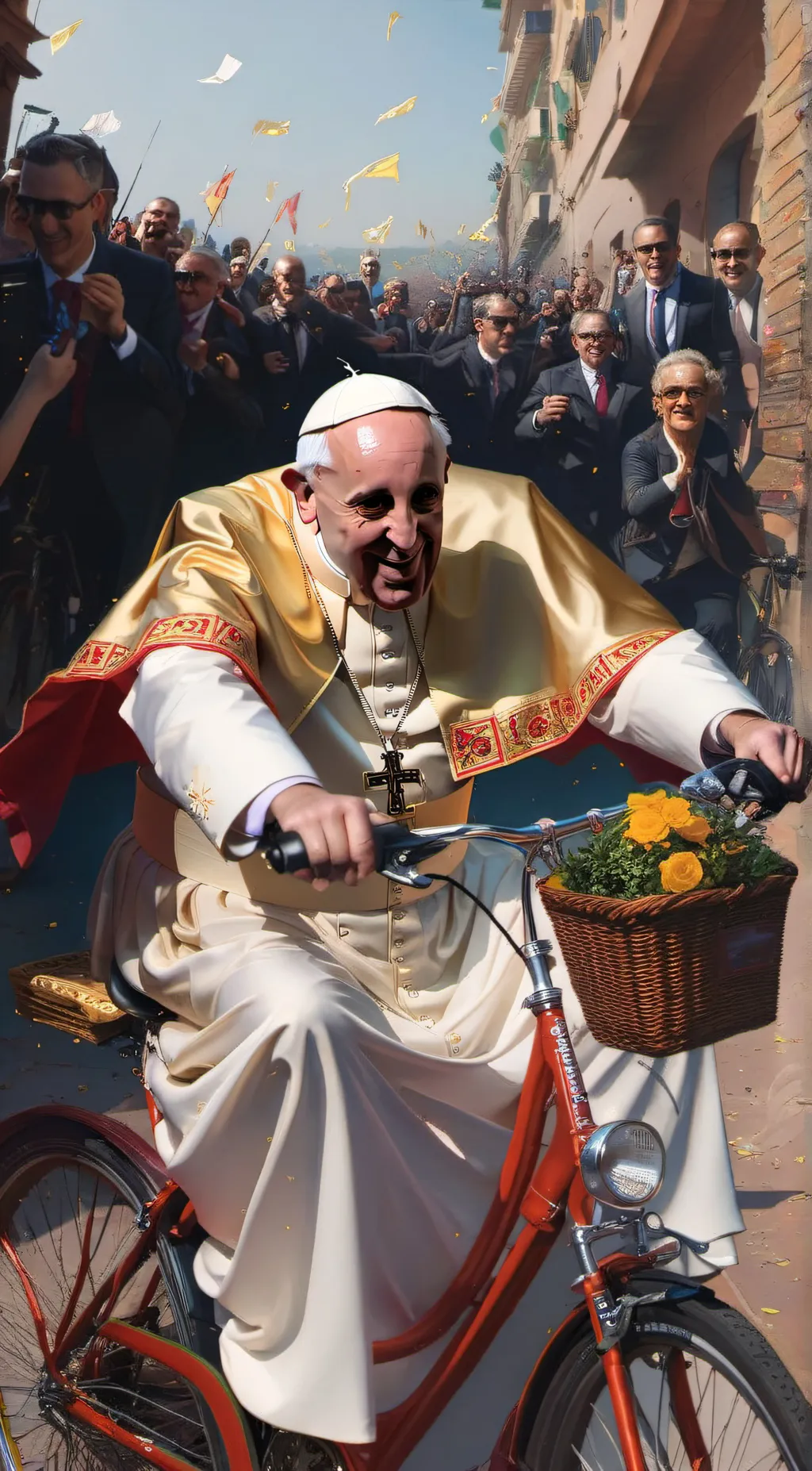 ai character: Da pope background