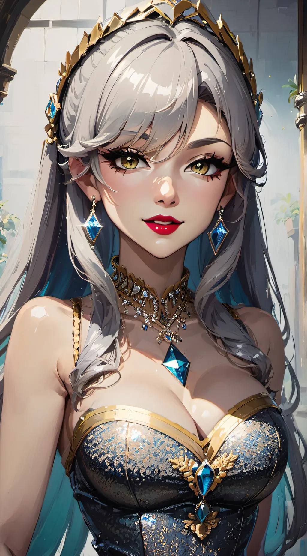 ai character: lilly hall background